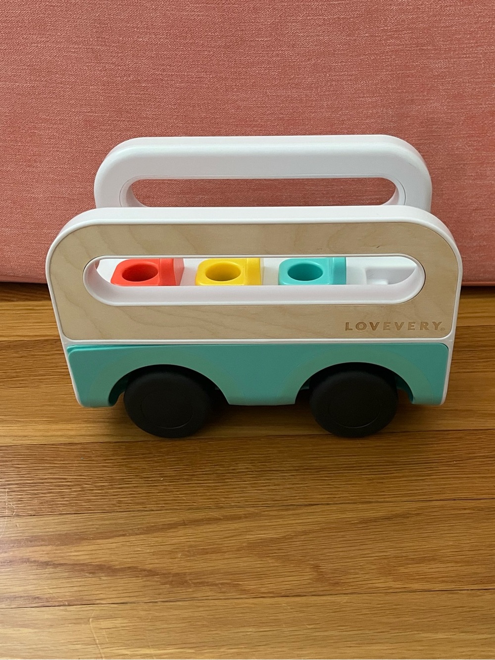 Lovevery Wheel Around Town Bus Wooden Montessori Toy Realist Play Kit Bus Only